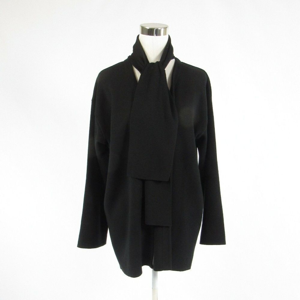 Chiara Marconi black scarf sweater LP